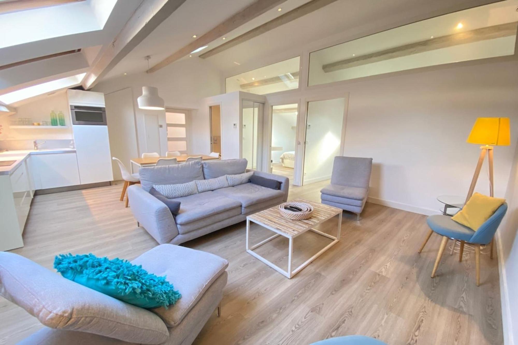 Modern & Bright 4-Room Apartment In Cannes Banane Kültér fotó